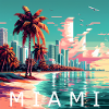 Miami in Pixel 32 Bit