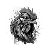 Rooster Head Portrait Animal