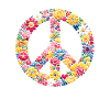 70-talet Flower Power Hippie Kärlek Fred