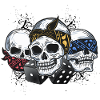 Skulls with bandana!