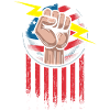 Electrician American flag patriotic