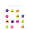 Monster-Sudoku - Monsterdoku (weiß)