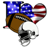 USA Football Heart Flag