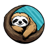 Sleeping Sloth Illustration