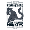 I love Greater Whitenose Monkeys