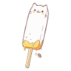 Un chat popsicle mignon
