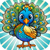 Cute Peacock I