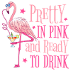 Flamingo JGA Party Pretty In Pink Klar til å drikke