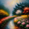 Blumen Gegend Kunst