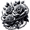 Gothic Roses Illustrations