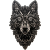 Tierillustration mit gotischen Rosen