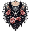 Gothique Roses Illustrations Oeuvre