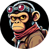 Monkey with glasses Evil Eye
