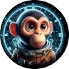 Singe en astronaute dans l’espace