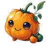 Pumpkin happy comic style