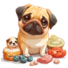 Cute little pug