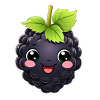 Mûre kawaii sucré