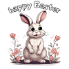 happy easter rabbit