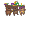 Mardi Gras Bear Carnival Costume