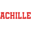 t-shirt Achille maglietta stacked text
