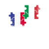 Francia Italia Bandiera d'epoca francese
