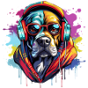 Bunter Hund