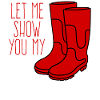 Red Boots Rubber Boots