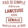 Lanceuse GÉNIALE rouge brunâtre foncé