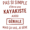 Kayakiste GÉNIALE rouge brunâtre foncé