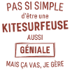 Kitesurfeuse GÉNIALE rouge brunâtre foncé