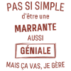 Marrante GÉNIALE rouge brunâtre foncé