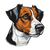 Jack Russel Terrier Dog Head