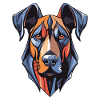 Great Dane Dog Head