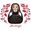 Harmångerstinta mit Blumen
