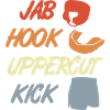 Jab Hook Uppercut Kick