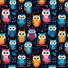 Cute Baby Owl Pattern