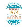 January 1974 Anniversaire Édition Limitée