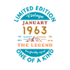 January 1963 Anniversary Limited Edition
