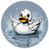 Gummiente / Badeente / Wasser / Badewanne