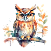 Owl with glasses