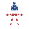 Sport Us Flag Powerlifting