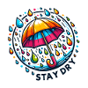 Stay Dry - Umbrella Illustration