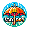 Stay Dry - Umbrella Illustration