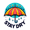 Stay Dry - Umbrella Illustration