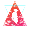 Neon Samurai Moderner Krieger Geist