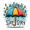 Stay Dry - Umbrella Illustration