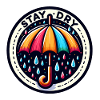 Stay Dry - Umbrella Illustration