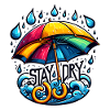 Stay Dry - Umbrella Illustration
