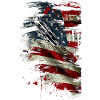 Drapeau grunge des États-Unis