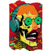 Music Skull Pop Art